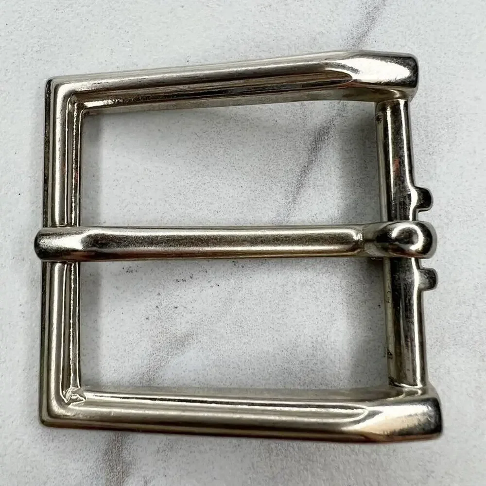 Silver Tone Simple Basic Belt Buckle